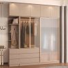 Tủ áo quần kính cường lực khung nhôm