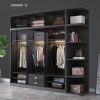 Tủ áo quần nhôm kính đẹp hiện đại