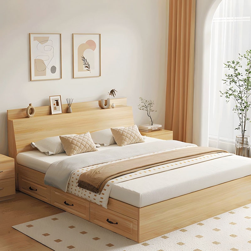 Giường Gỗ Công Nghiệp Bavet