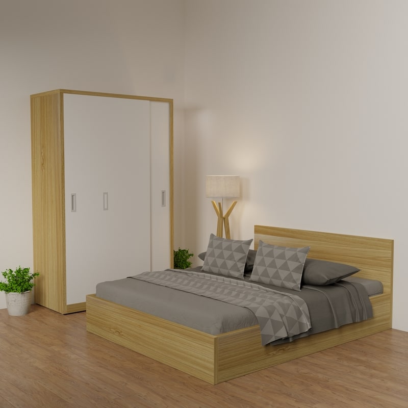 Giường Gỗ Công Nghiệp Phnom Penh