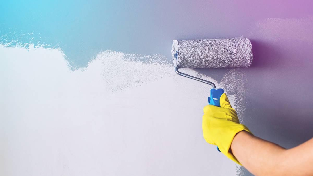 Professional concrete wall painting service in Bavet, Cambodia, near Moc Bai