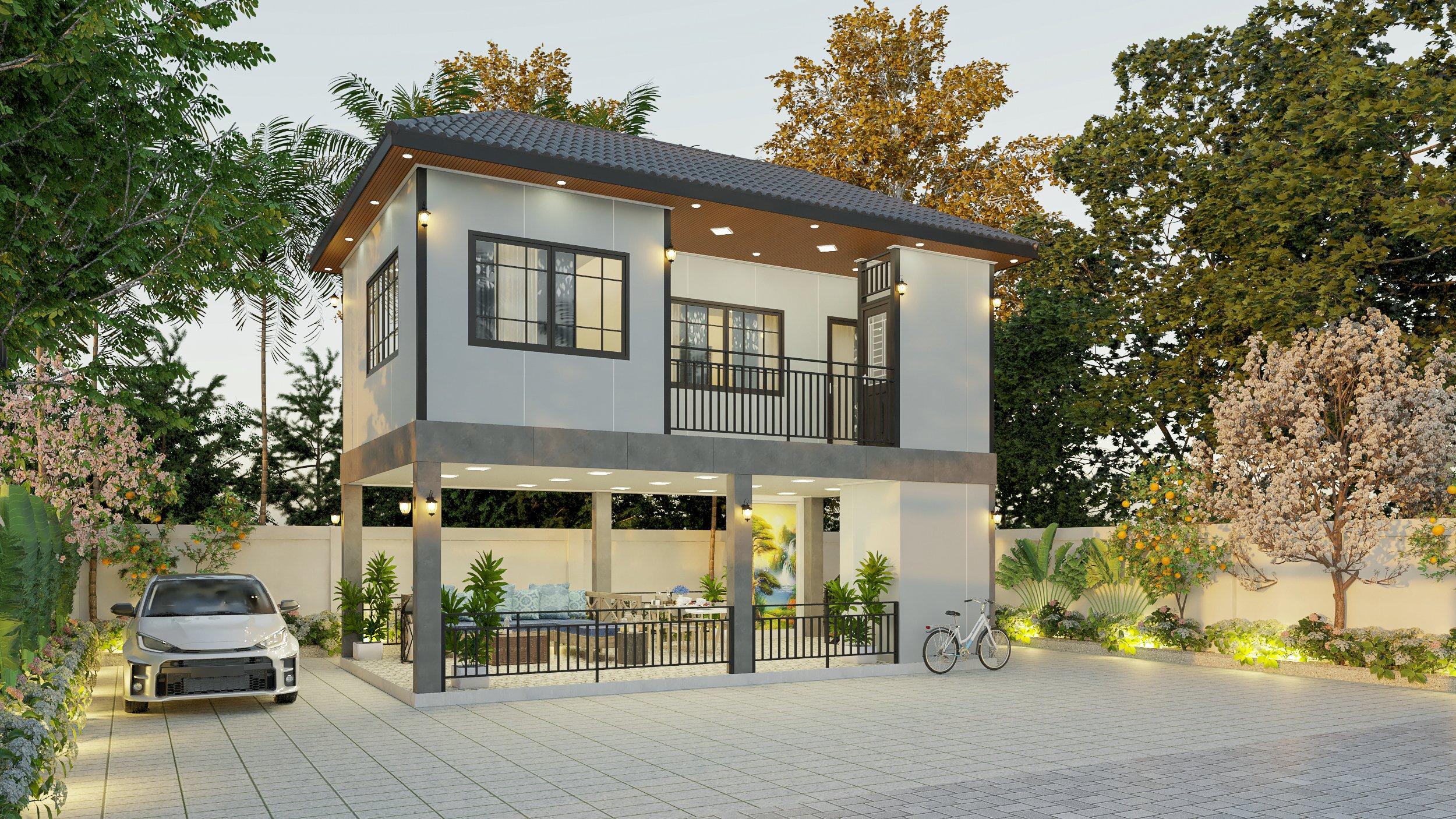 làm nhà tiền chế mộc bài